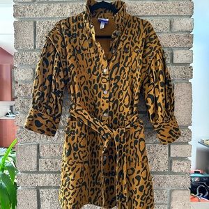 COPY - TARGET Future Collective Kahlana Barfield Brown leopard print denim A-li…